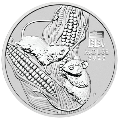 2020 Perth Mint Lunar Mouse 1oz Silver Bullion Coin