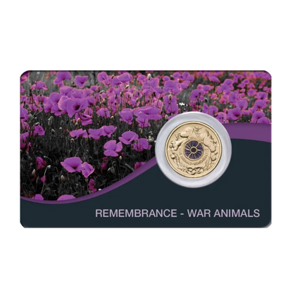 2024  RAM Remembrance Day War Animals$2  Color Uncirculated Coin Pack