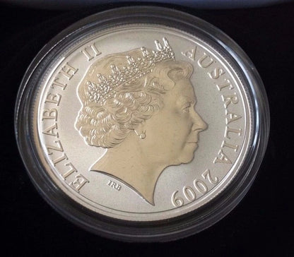 2009 RAM Kangaroo 1oz Silver Gilded Proof Coin