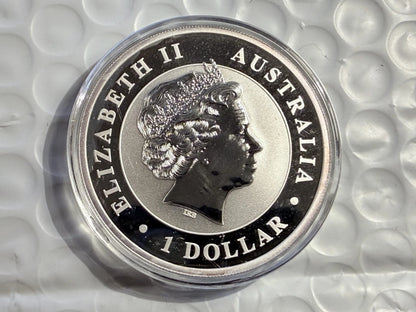 2010 Perth Mint Kookaburra 1oz Silver Bullion Coin