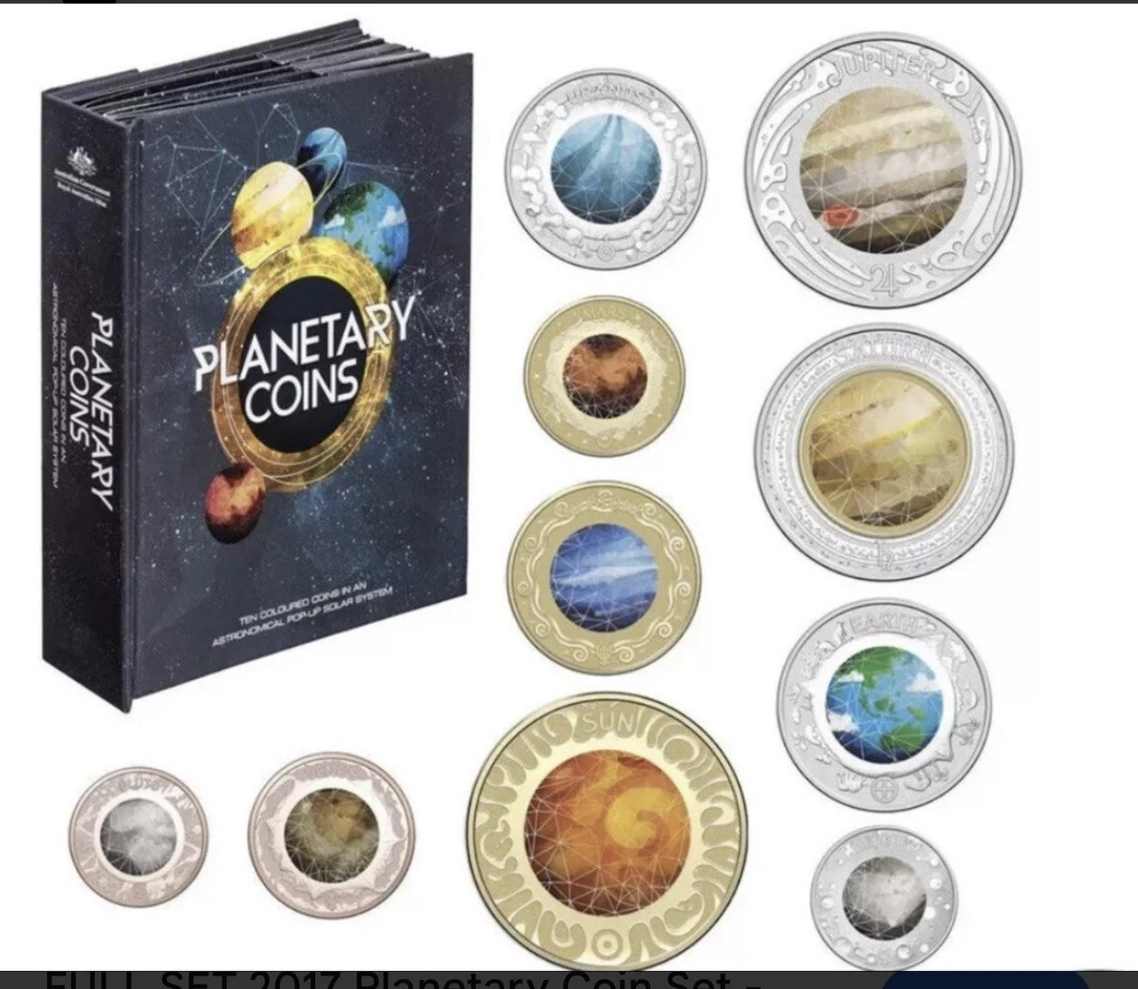 2017 RAM Planetary 10-Coin Coloured UNC Set