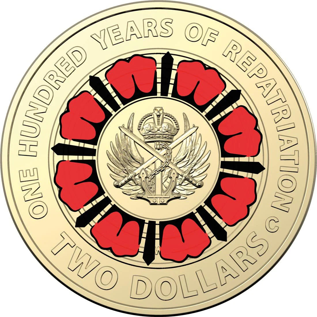 2019 RAM $2C-Mintmark Coloured UNC Coin