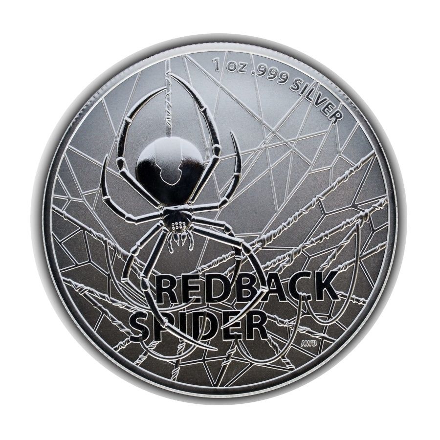 2020 BUNC $1 REDBACK SPIDER 1OZ SILVER BULLION COIN