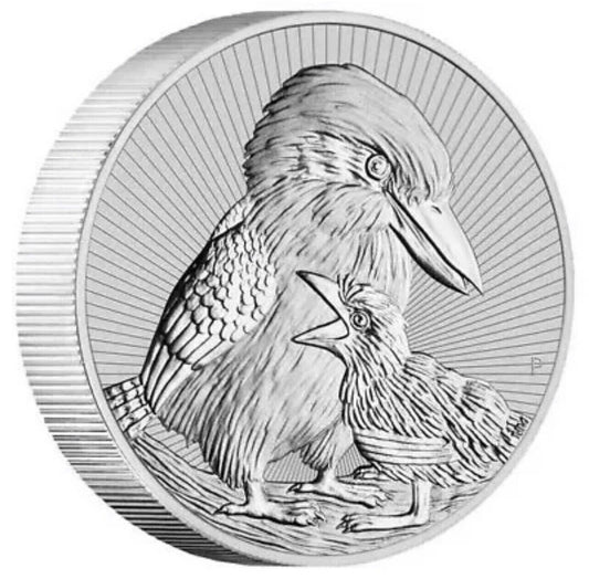 2020 Perth Mint Mother & Baby Kookaburra 2oz Silver Coin