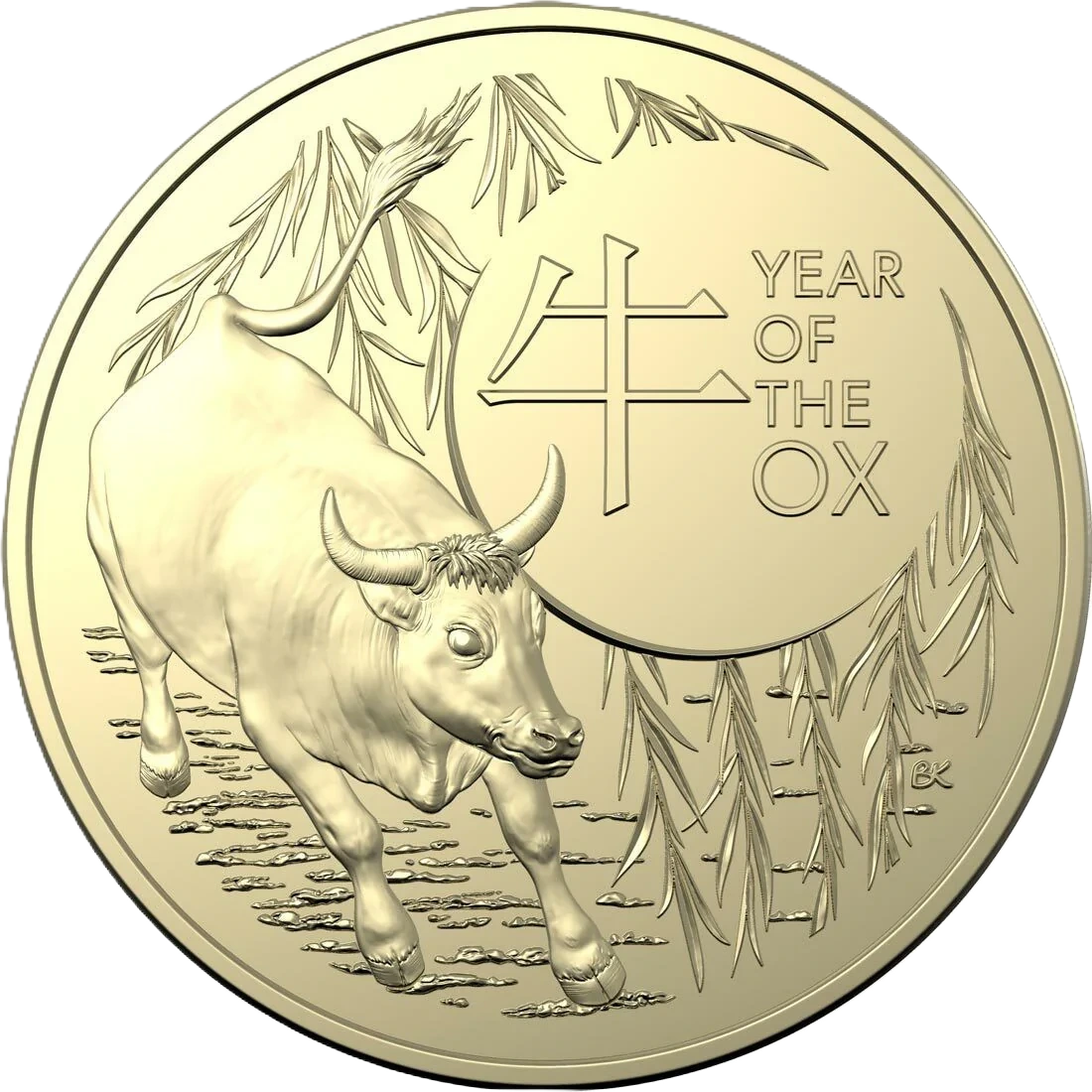 2021 Royal Australian Mint Lunar Year of the Ox $1 Two-Coin Set