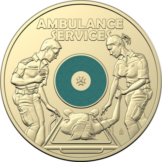 2021 Royal Australian Mint Ambulance Service $2 Coin Mint Roll Bundle