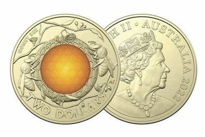 2022 RAM Honey Bee $2 Coloured UNC Mint Roll