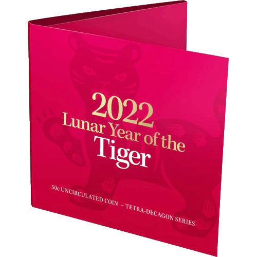 2022 RAM Lunar Tiger Tetra-Decagon 50c UNC Coin
