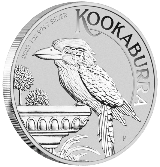 2022 Perth Mint Kookaburra 1oz Silver Coin in capsule