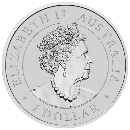 2022 Perth Mint Kookaburra 1oz Silver Coin in capsule