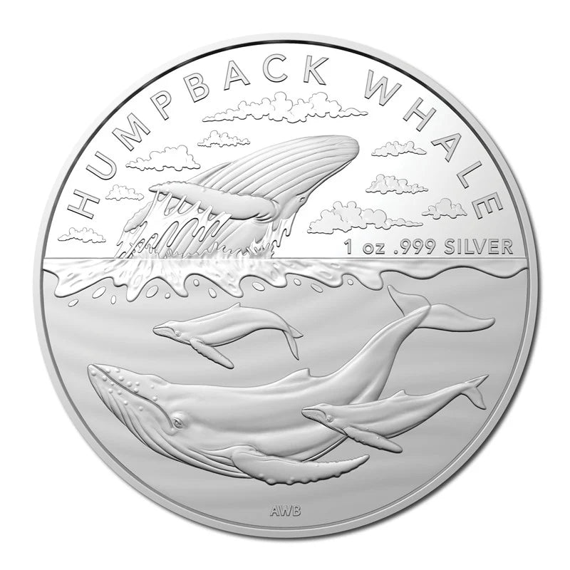 2023 RAM Humpback Whale 1oz Silver UNC Coin