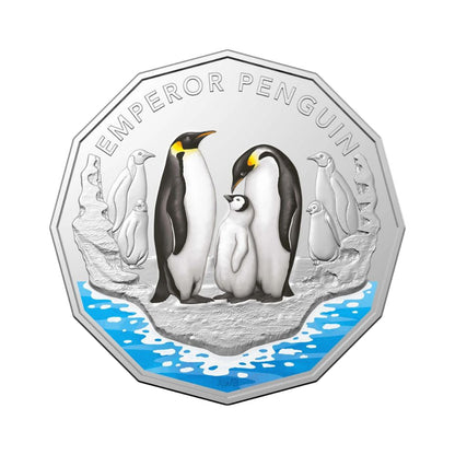 2023 RAM Penguin UNC 50c Coin On Card
