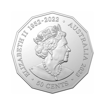 2023 RAM Penguin UNC 50c Coin On Card
