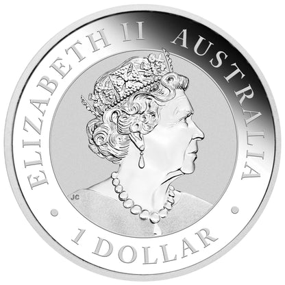 2023 Perth Mint Kookaburra 1oz Silver Coin in capsule