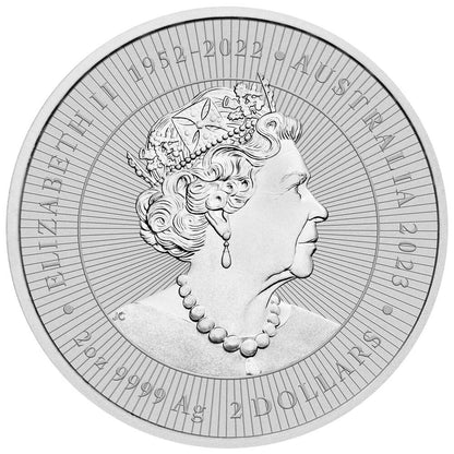 2023 Perth Mint Mother & Baby Kangaroo 2oz Silver Coin