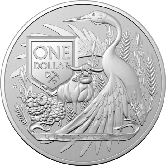 2023 RAM Queensland Coat of Arms 1oz Silver Bullion Coin