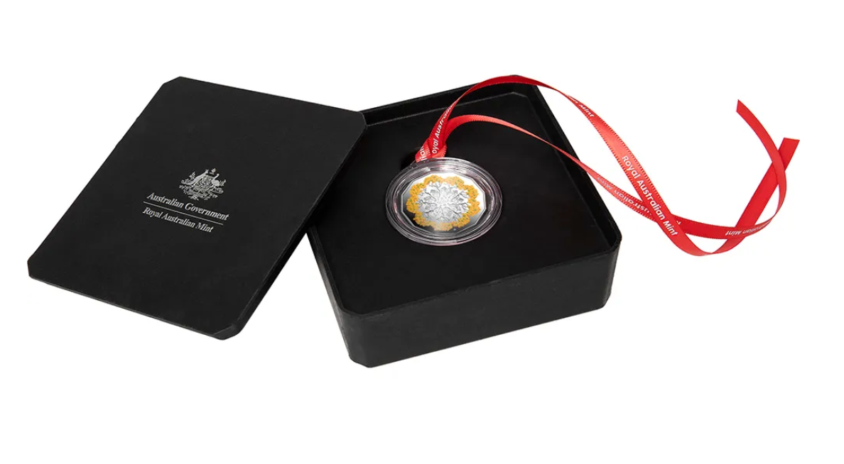 2024 RAM Christmas Festive Florals 1/2oz Coloured  Silver Proof Coin