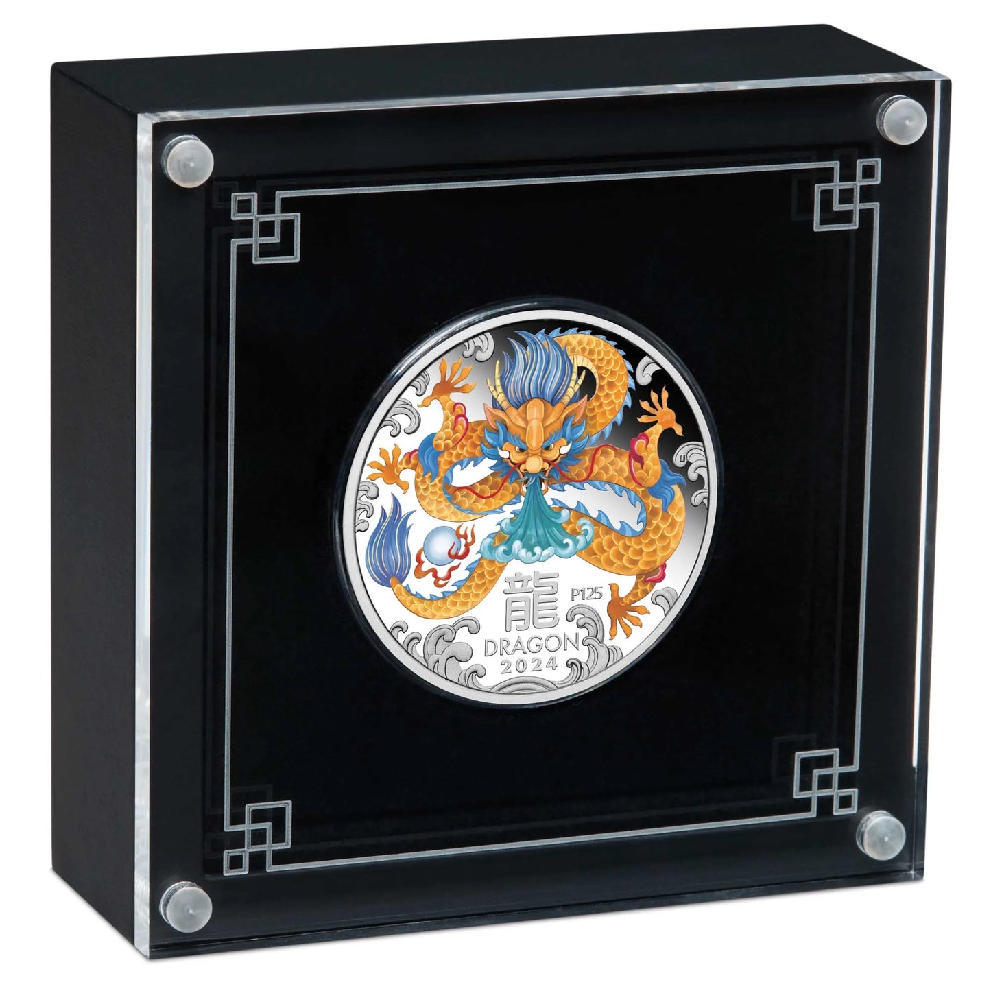 2024 Perth Mint Dragon 1oz Silver Proof Coloured Coin