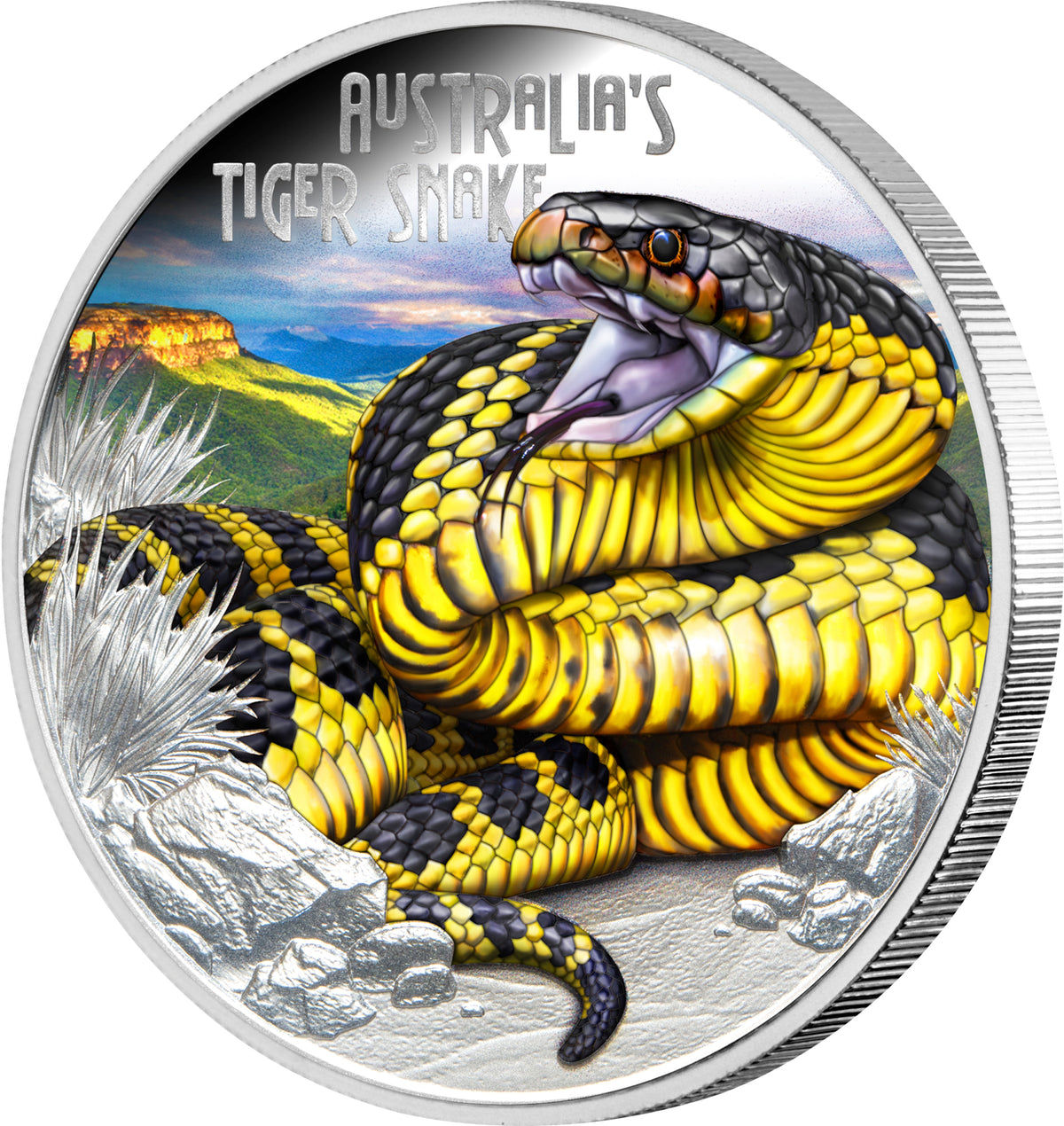 2025 Perth Mint Deadly & Dangerous Tiger Snake 1oz Silver Proof Coin