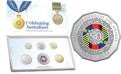2025 RAM 50th Anniversary of the Australian Six-Coin Coloured UNC Year Set