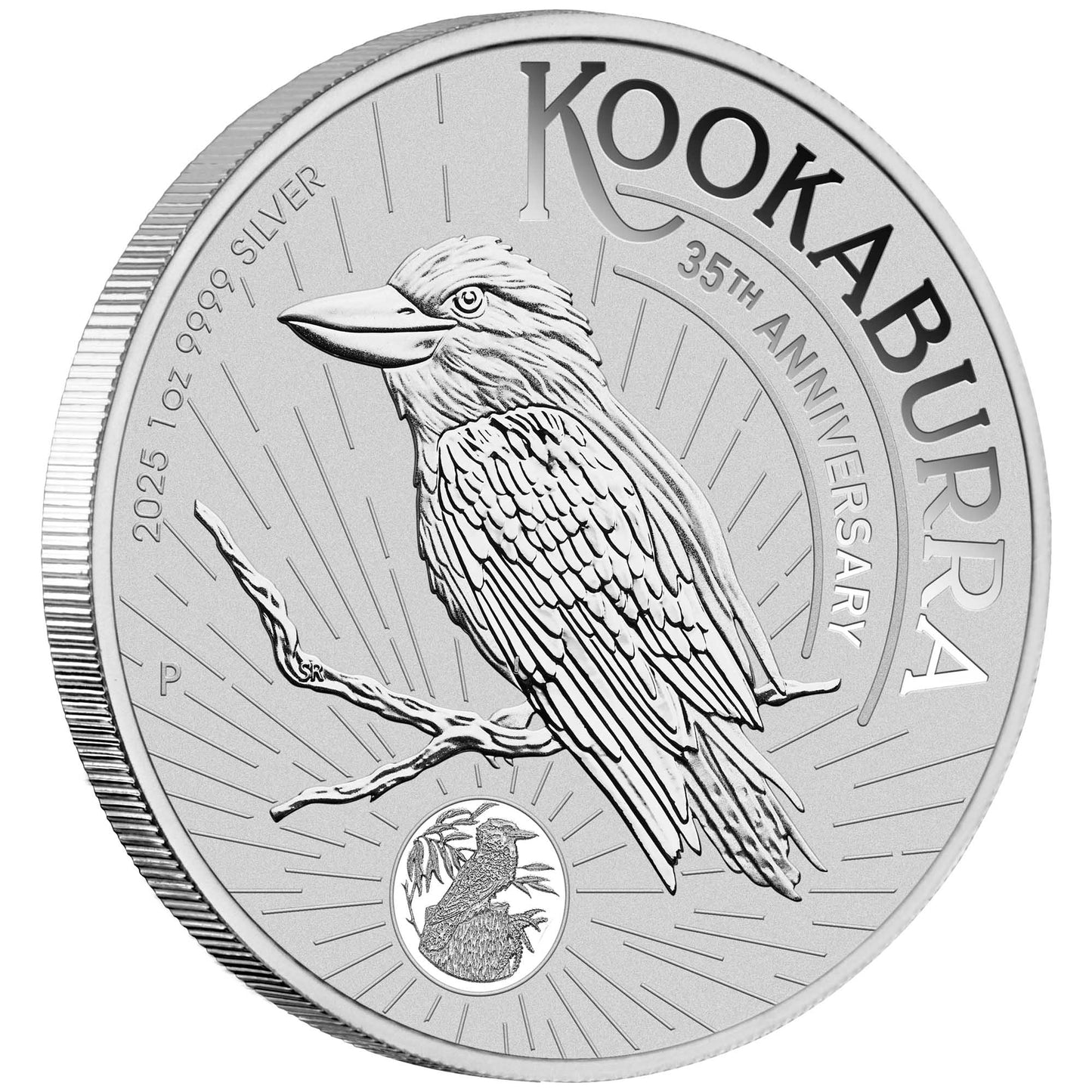 2025 Perth Mint Kookaburra 1oz Silver Bullion Coin in capsule