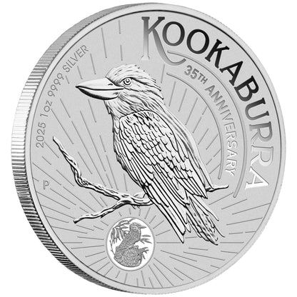 2025 Perth Mint Kookaburra 1oz Silver Bullion Coin in capsule