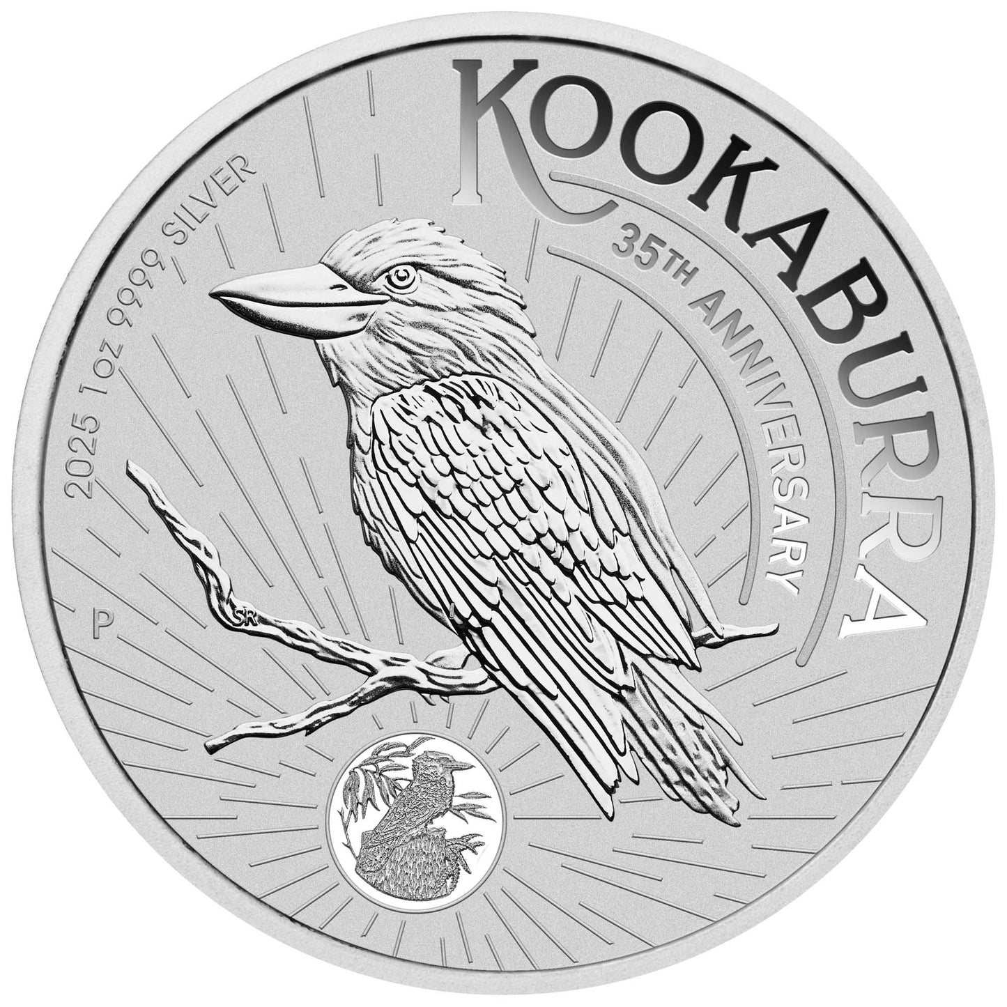 2025 Perth Mint Kookaburra 1oz Silver Bullion Coin in capsule