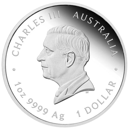 2025 Perth Mint Lunar Snake 1oz Silver Coloured Proof Coin