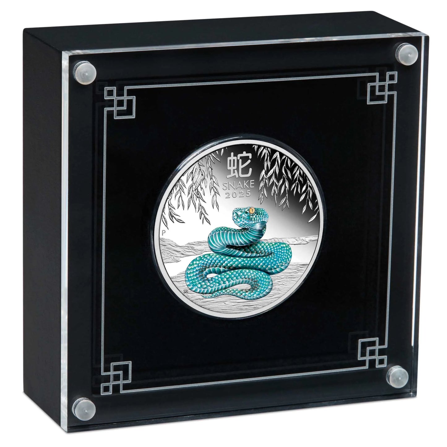 2025 Perth Mint Lunar Snake 1oz Silver Coloured Proof Coin
