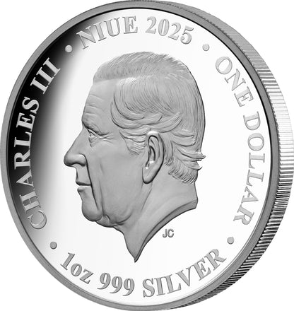 2024 Niue Seasons Autumn Red Fox 1oz Silver Proof Coin