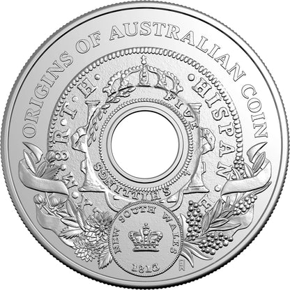 2026 $1 Origins Of Australian Holey Dollar Uncirculated Coin