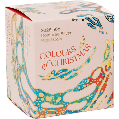 2026 RAM Colours of Christmas Silver Proof Coloured Coin Pre Order