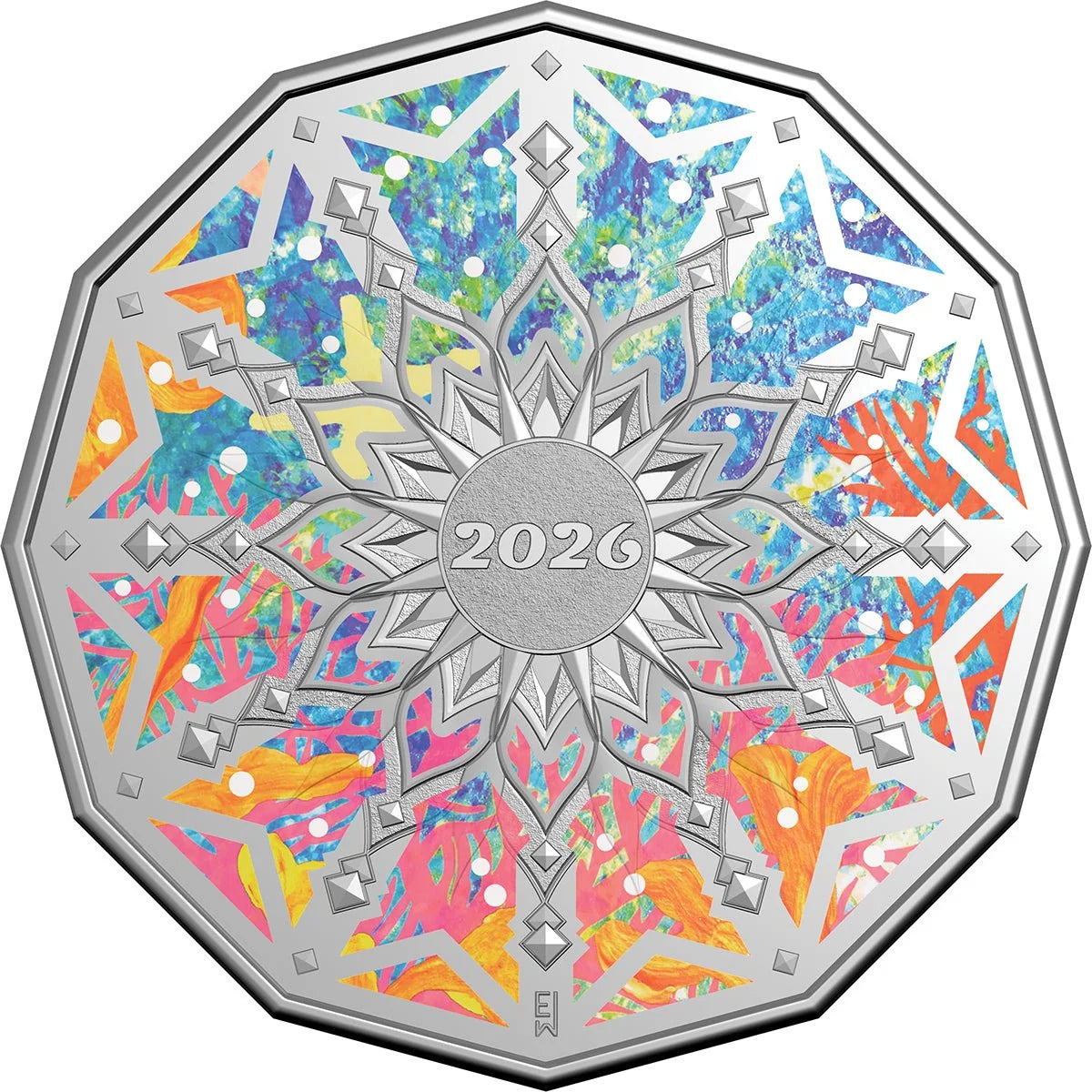 2026 RAM Colours of Christmas Coloured UNC 5 Coin Set Pre order