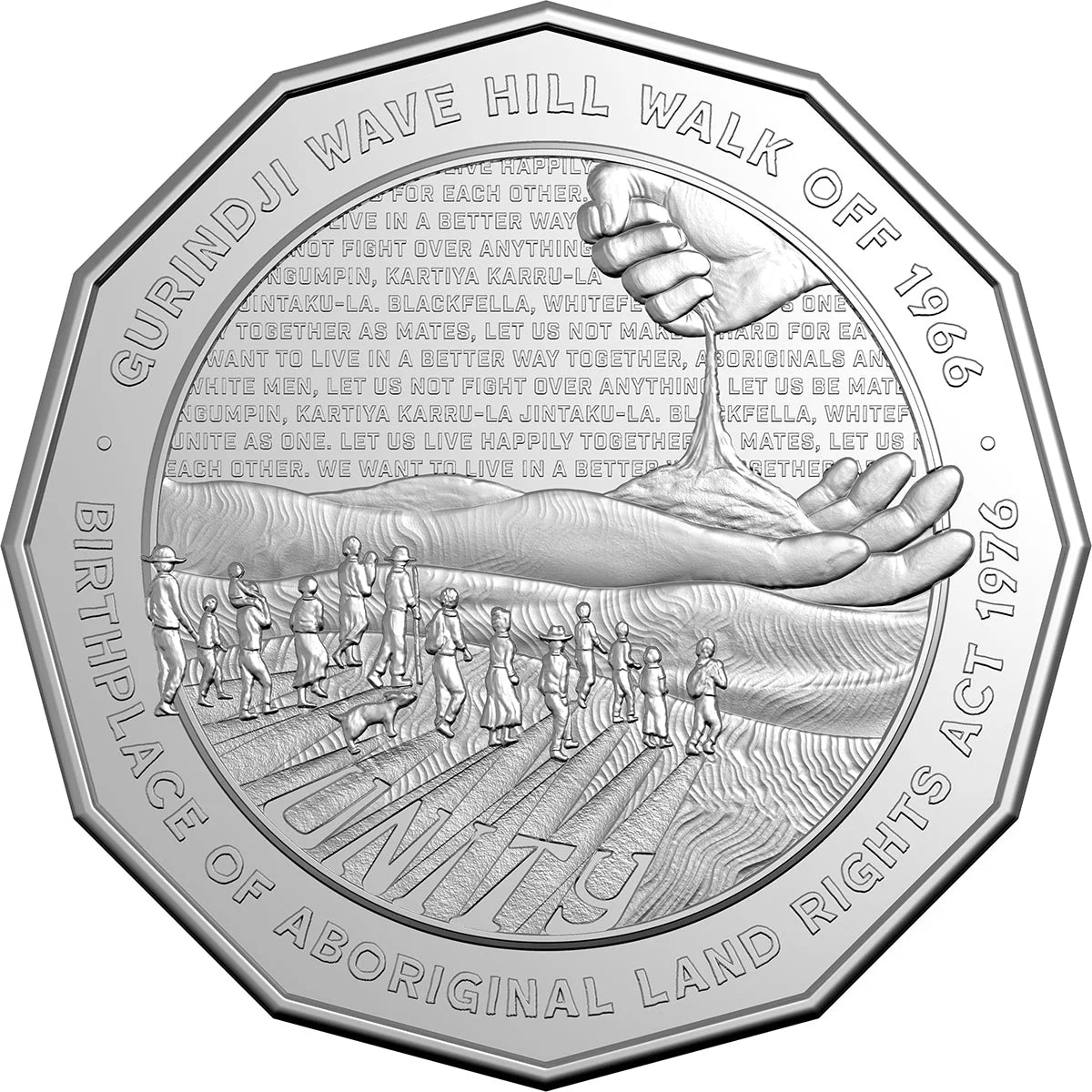 2026 RAM Unity Wave Hill  Walk Off 50c UNC Coin on card Pre- Order