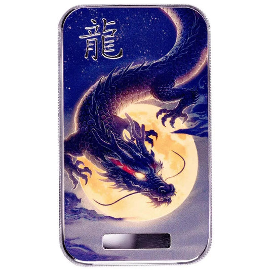 2026 Scottsdale Mint Dragon Night Sky 1oz Colour Silver Bar