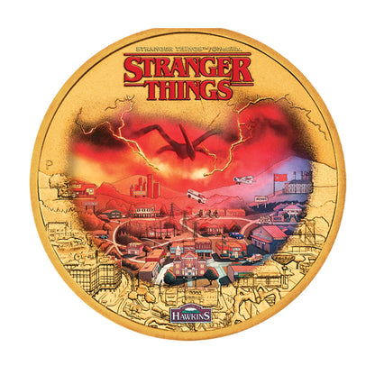 2026 Perth Mint Stranger Things Hawkins Gold Plated Coin