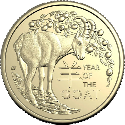 2027 RAM Year of the Goat $1 UNC Two Coin Set