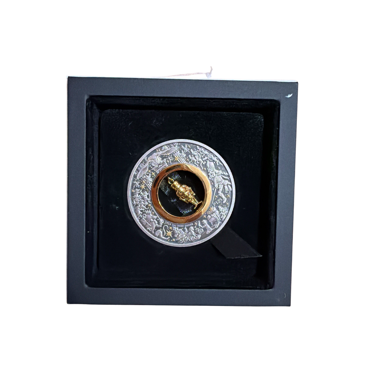 2024 Perth Mint Christmas Nutcracker 2oz Silver Antiqued Gold Plated Coin