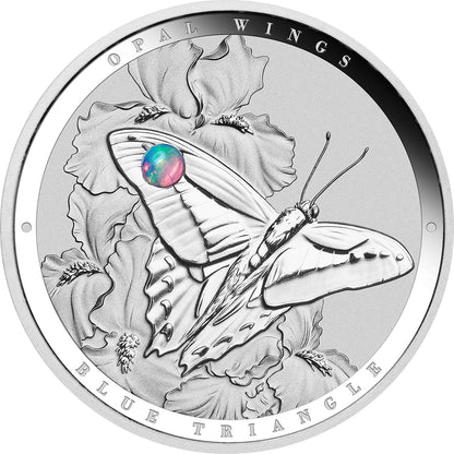 2026 Niue Opal Wings Blue Triangle 1oz Silver Proof Coin Pre Order