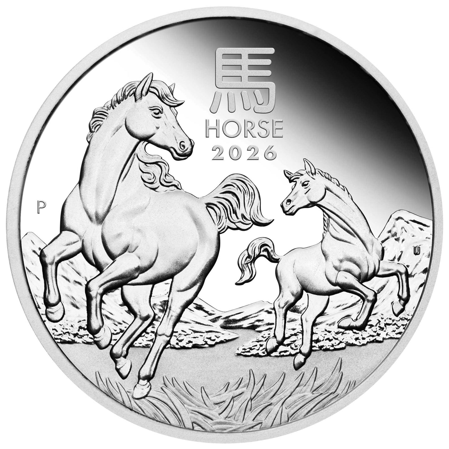 2026 Perth Mint Lunar Year of the Horse 1/2oz Silver Proof Coin.