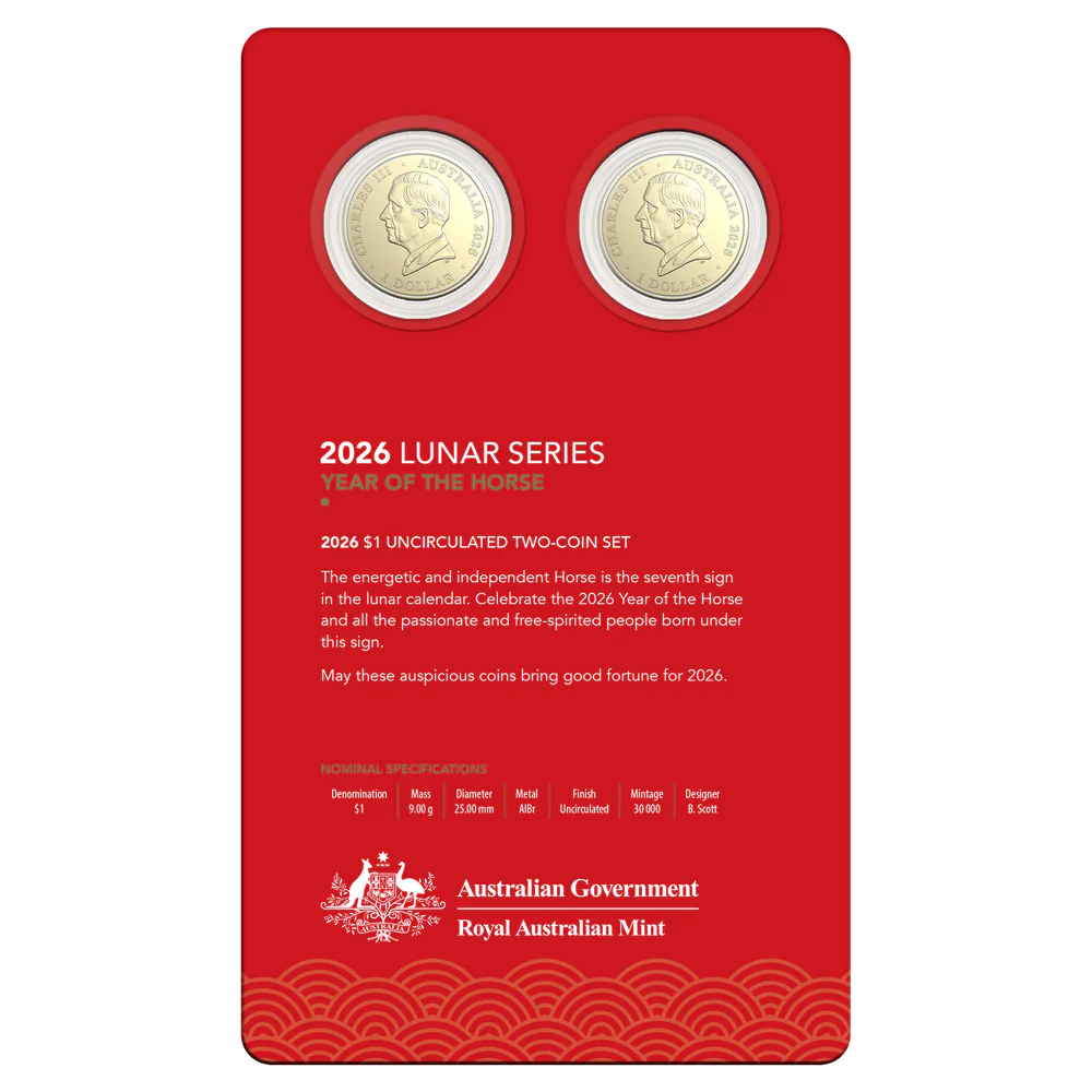2026 RAM Lunar Year of the Horse Two-Coin Set UNC
