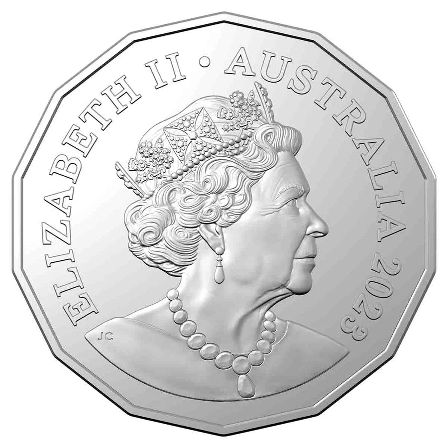 2023 Royal Australian Mint Lunar Year Rabbit 50c Tetradecagon Coin