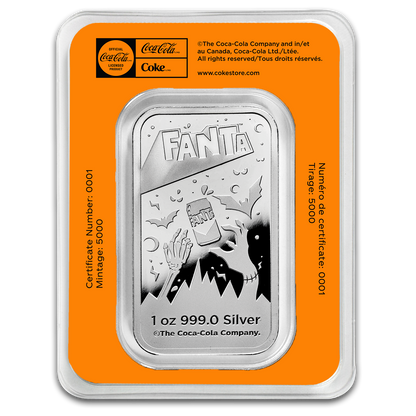 2026 PAMP Fanta Halloween 1oz Silver Coloured Proof Bar