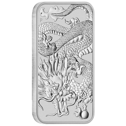 2022 Perth Mint Dragon 1oz Silver Rectangular Bullion Coin