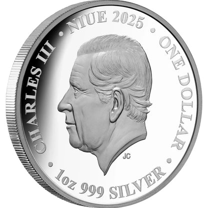 2025 Niue Captain Cook Second voyage 1oz Silver Proof Coin