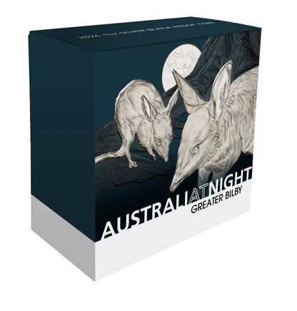 2026 Niue Australia at Night Greater Bilby 1oz Silver Black Proof Coin