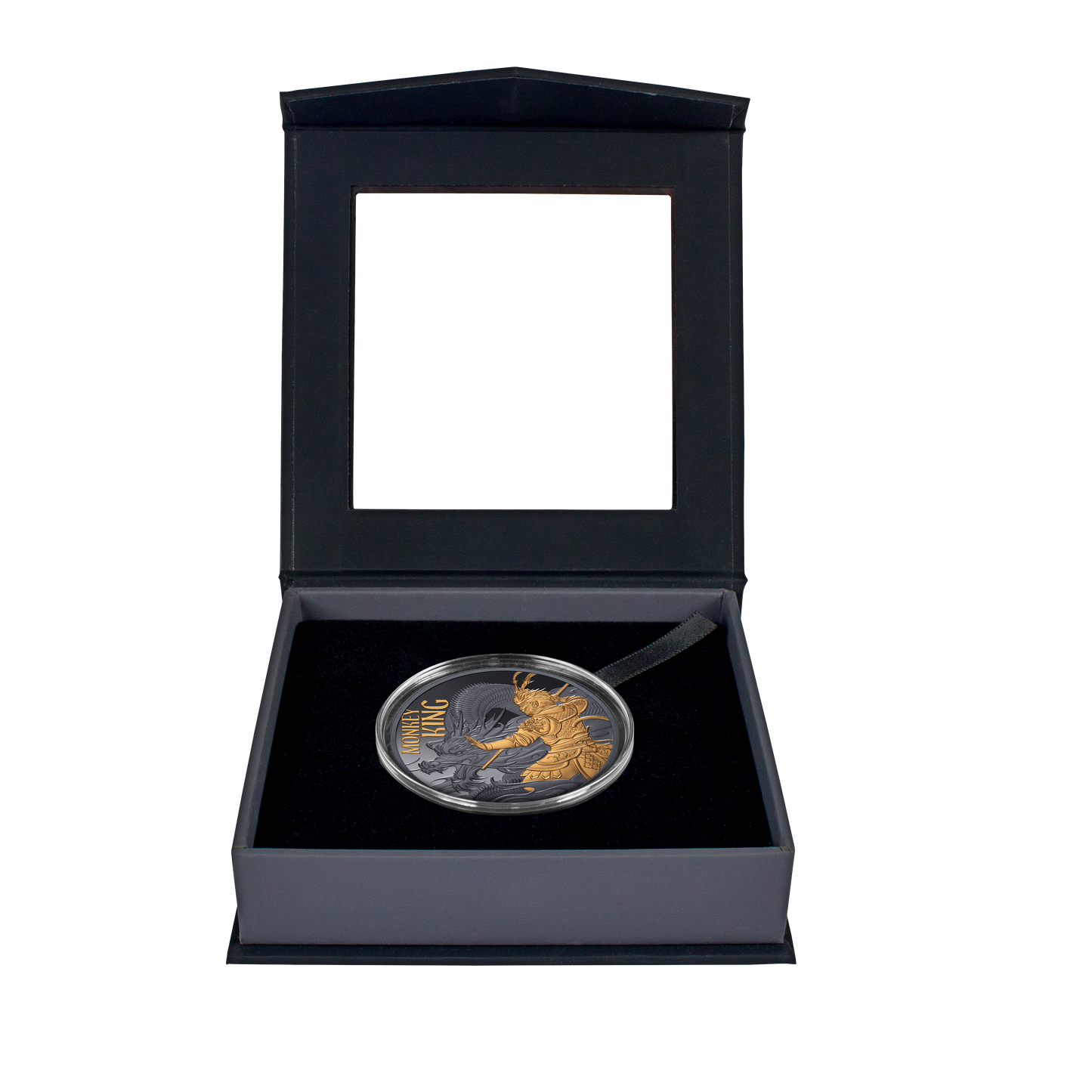 2026 Niue Monkey King 1oz Silver Gold Plated Black Proof Coin