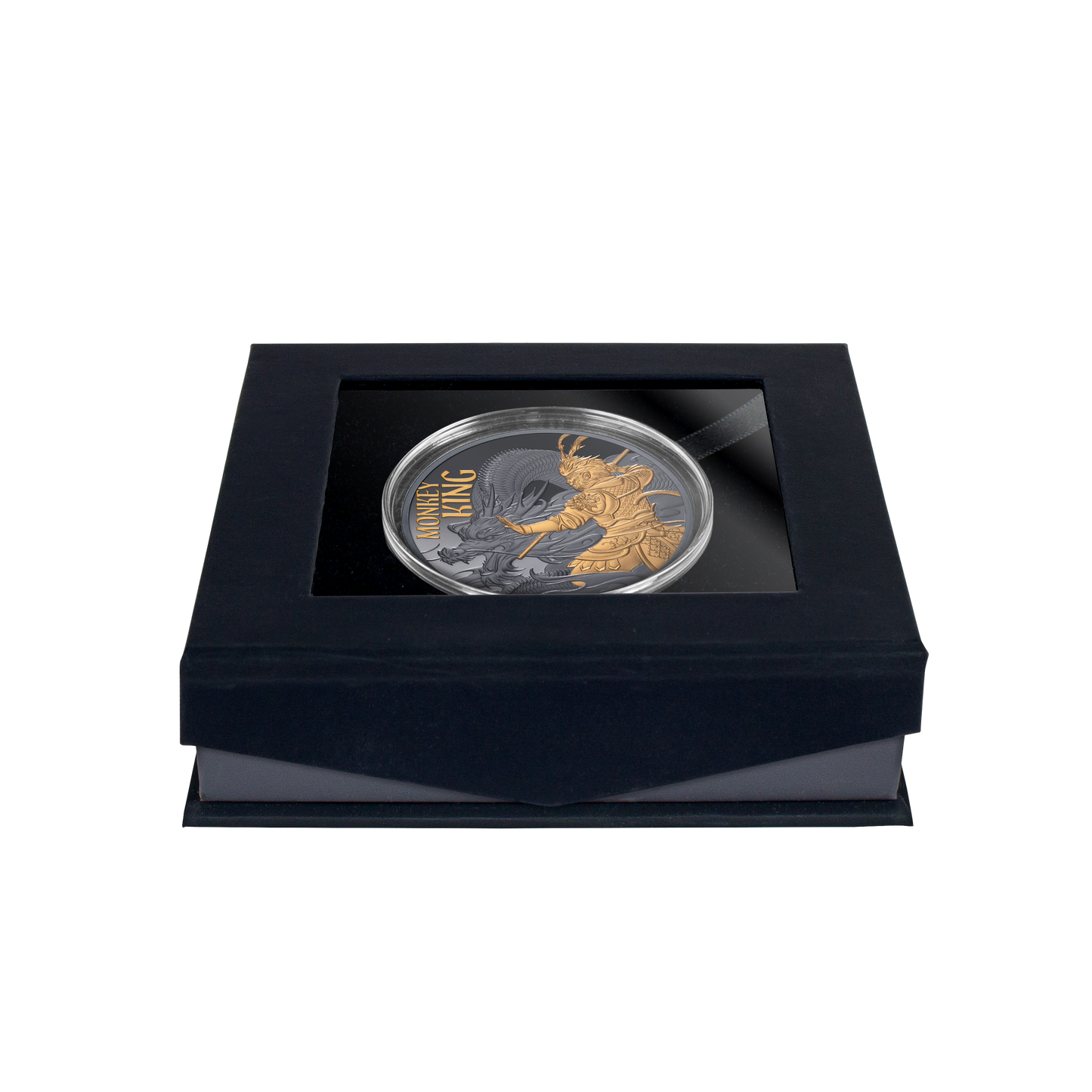 2026 Niue Monkey King 1oz Silver Gold Plated Black Proof Coin