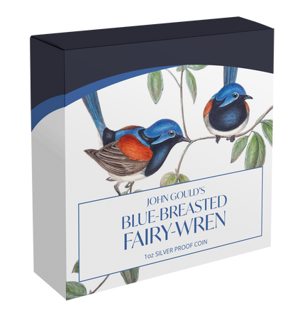 2026 Niue Birds of Australia Fairy Wren 1oz Silver Coloured Proof Coin