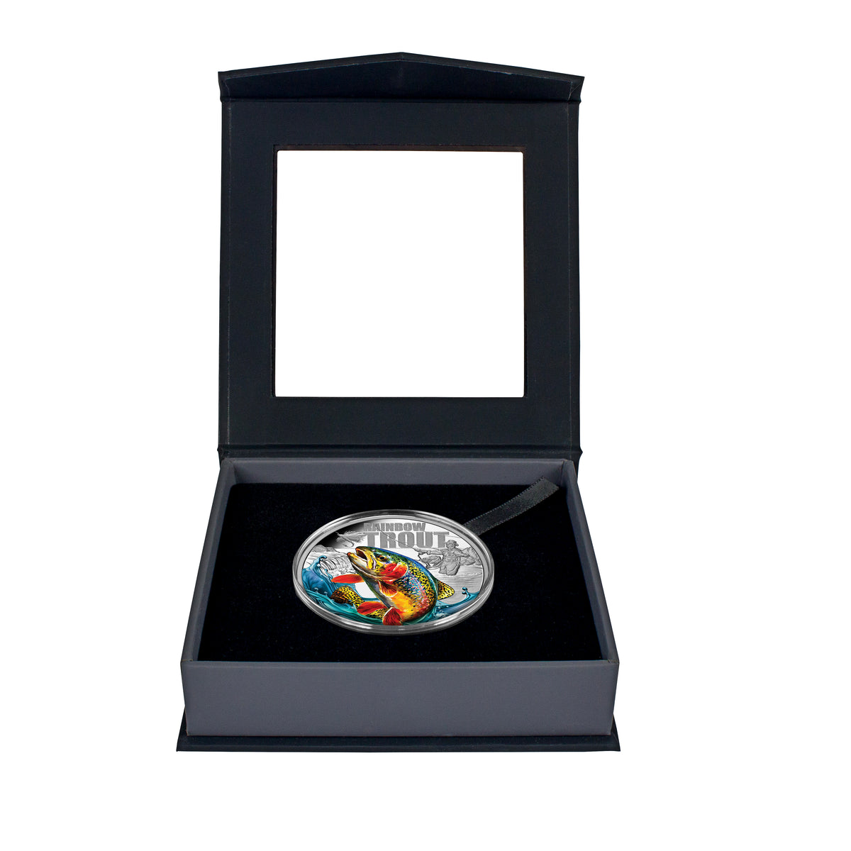 2027 Niue Rainbow Trout 1oz Silver Coloured Proof Coin